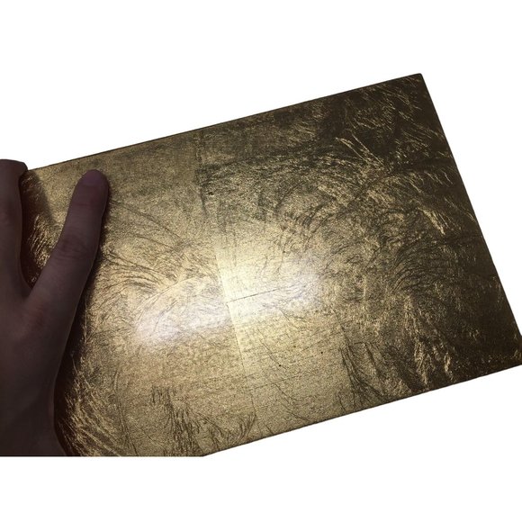 CosmoLiving by Cosmopolitan Wooden Box with Textured Gold Foiled Exterior - Picture 10 of 12